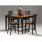 Imagio Home Arlington Counter Height Gathering Table in Black and Java