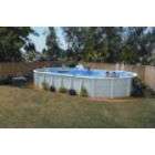 GSM 18 x 33 Oval Crystal River Above Ground Pool Package, 52 Height 