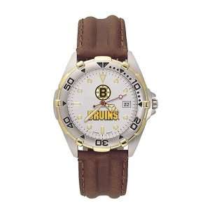 Boston Bruins Mens NHL All Star Watch (Leather Band)