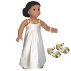 Sophias White 18 Doll Dresses fits American Girl Dolls, 2 Pc. Set of 