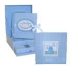 MK & Company Babys Keepsake Box with Baby Book   Blue