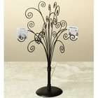   International Inc. Table Top Card Holder and Jewelry Tree in Brown