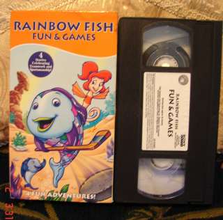 Have Others) RAINBOW FISH FUN & GAMES VHS RARE 4 Adven 074645162737 