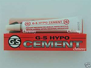 GS Hypo Cement Adhensive Glue Applicator 1/3oz 1 Tube  