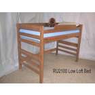   Manufacturing Medium Height Full Loft Bunk Bed Dark Sierra Brown