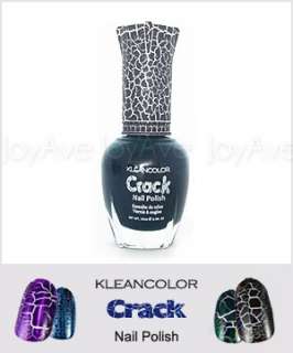   Kleancolor Crack Crackle Shatter Nail Polish (0.5oz)   9 Colors