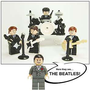 The Beatles Custom Lego Minifigures * John Paul George Ringo * Ed 