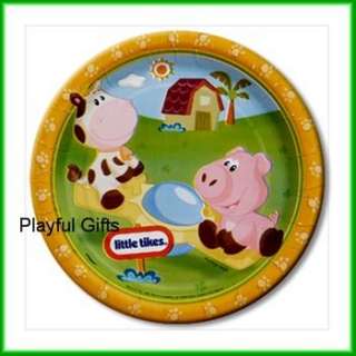 Little Tikes Dessert Plates   Animals Cows Pig  
