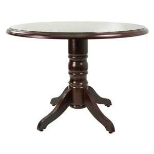  42 Wood Veneer Round Traditional Conference Table with 