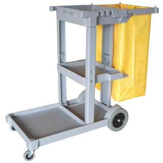 Janitor Cleaning Cart w/ 25 Gallon Bag Paper Dispenser  