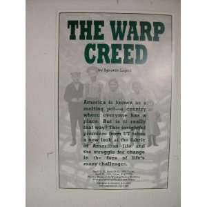    The Warp Creed Handbill Poster Ignacio Lopez 