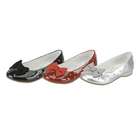 IM Link Silver Patent Designer Bow Sparkle Little Girls Dress Shoes 