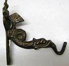 antique brass dragon figurines shape bell pull coat hat hanger