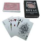 Royal 100% Plastic Bridge Sized Playing Cards, One Red Deck (Cross 