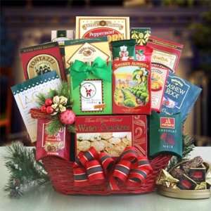 Gourmet Holiday Sampler Gift Basket Christmas:  Grocery 