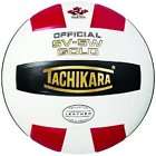 Tachikara SV5W GLD Leather Volleyball Scarlet/WHT/BL​K