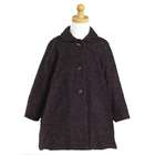 Lito Black Sparkle Swing Stylish Outerwear Coat Little Girl 4