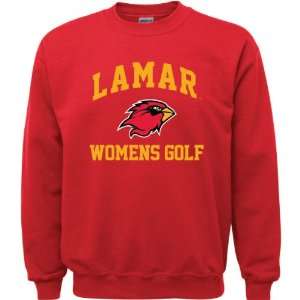   Red Youth Womens Golf Arch Crewneck Sweatshirt: Sports & Outdoors