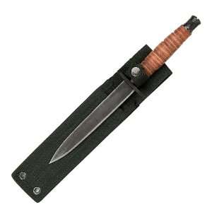  British Style Commando Knife Black Blade w/Sheath: Sports 