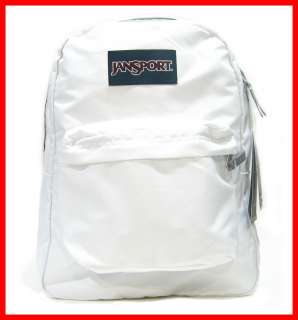 NEW  Jansport Superbreak WHITE Backpack School Bag Bookbag T501 5XP 