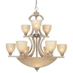  Dolan Designs 6+3Lt 2Tier Chandelier