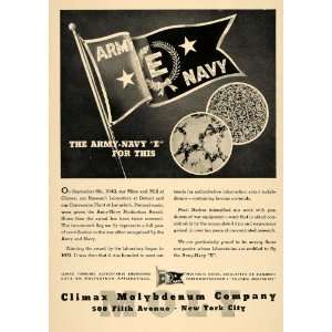   Chromium Steel Army Navy E   Original Print Ad