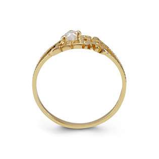   CZ 14k Yellow Gold Girls Fashion Ring  VistaBella Jewelry Rings Gold