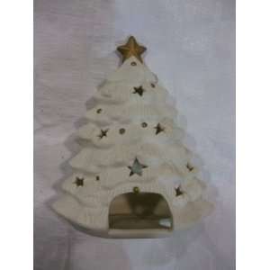    White Porcelain Christmas Tree Votive Candle Holder: Toys & Games
