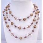 Fashion Jewelry For Everyone Collections Brown Pearls Clear Crystals 