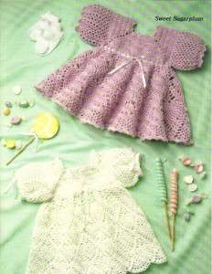 Leisure Arts Dainty Dresses Crochet Pattern Book~  