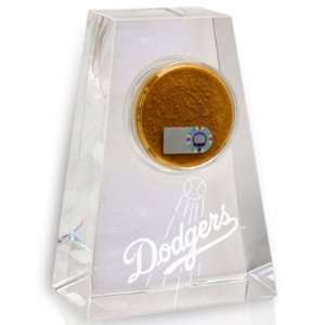  Los Angeles Dodgers Tapered Crystal Paperweight with Game 