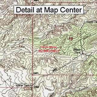  USGS Topographic Quadrangle Map   Circle Mesa, New Mexico 