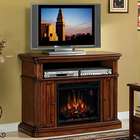   23 Electric Fireplace Entertainment Center in Provincial Pecan