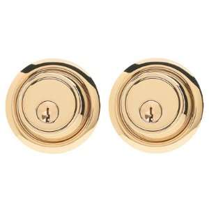  Sterling Plus Double Cylinder Deadbolt in Polished Brass 