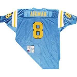  Troy Aikman UCLA Bruins Autographed Russell Authentic Blue 