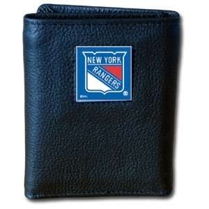  New York Rangers Tri fold Leather Wallet Packaged in Tin 