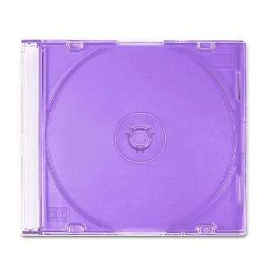 Cd/dvd Jewel Case, 5mm with Purple Color Tray for Single Cd / DVD for 