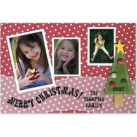  Scrapbook Holiday Photo Cards   Polka Dot Christmas 