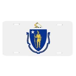  Massachusetts State Flag Vanity Auto License Plate Tag 