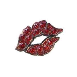 Red Lips Pucker Up Golf Crystal Ball Marker with Magnetic Clip