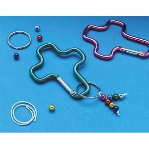  Carabiner Cross Key Chain Craft Kit (Makes 12) Toys 