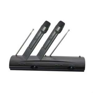   Dual VHF Wireless Handheld Microphone System By PYLE: Home & Kitchen