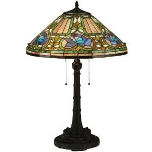  Meyda Tiffany Victorian Tiffany Art Glass Nouveau Table Lamp 