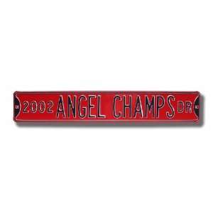 : LOS ANGELES ANAHEIM ANGELS 2002 ANGELS CHAMPS AVE Authentic METAL 