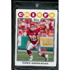  2008 Topps # 178 Tony Gonzalez   Kansas City Chiefs   NFL Trading 