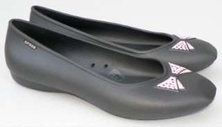   Womens BOW TIE 11 Gray Pink Skimmer Flats Slip On Shoes   NEW  