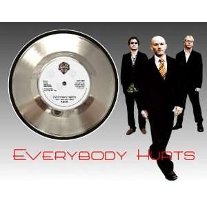  REM Everybody Hurts Framed Silver Record A3 Electronics