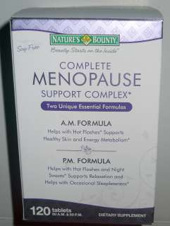 Natures Bounty Complete Menopause Support Complex 120 tablets  