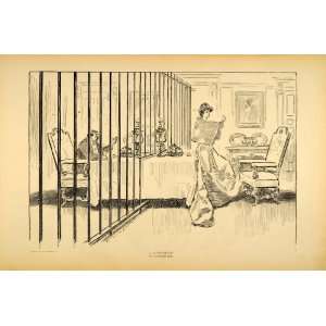  1906 Charles Dana Gibson Marriage Satire Table Print 