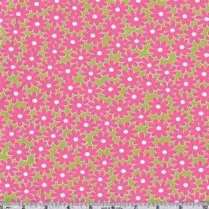  60 Wide Nylon Lycra Flowers Swimwear/Activewear Pink 
